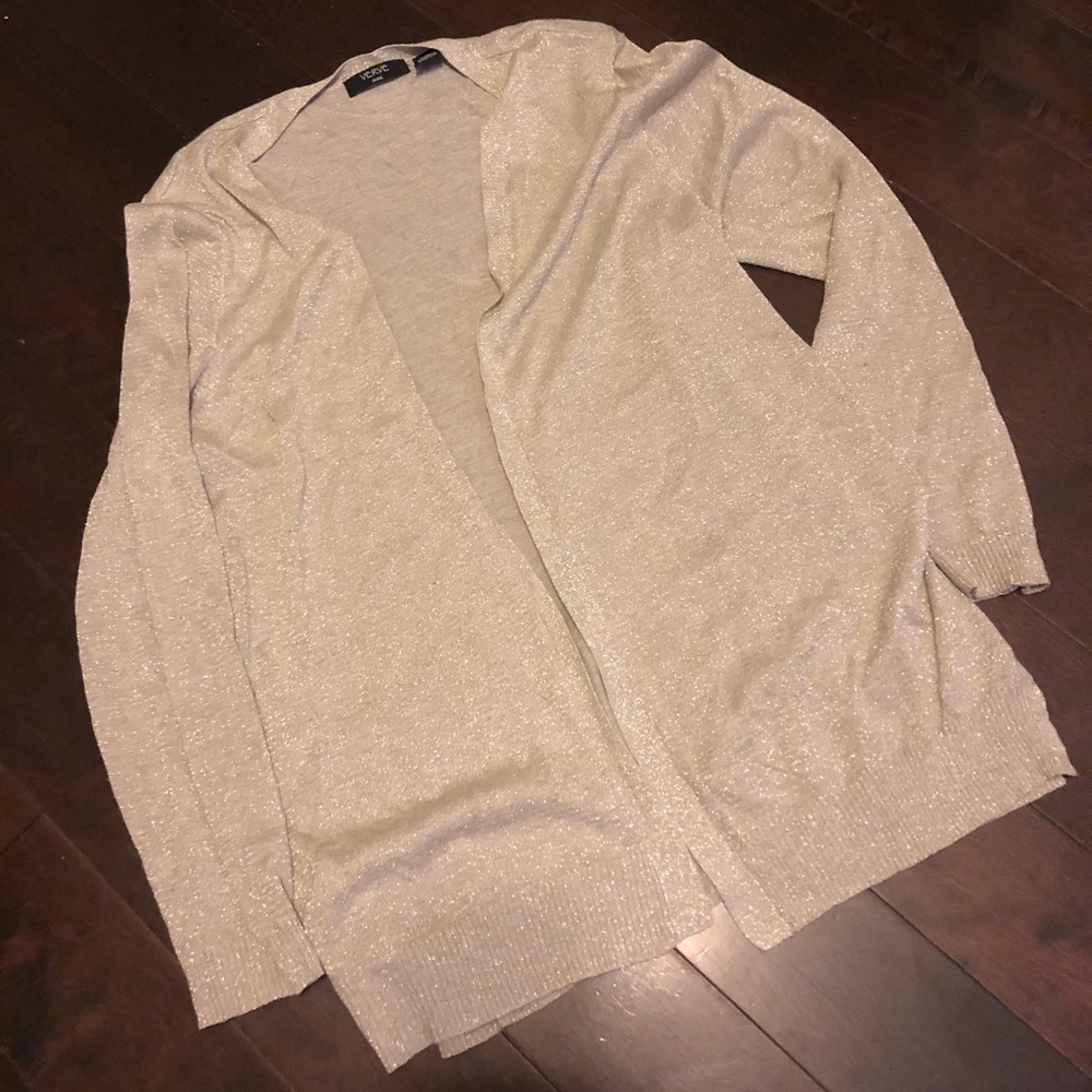 Gold glitter cardigan